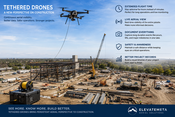 Tethered Drones for Construction: A New Way to Monitor Jobsites From Above