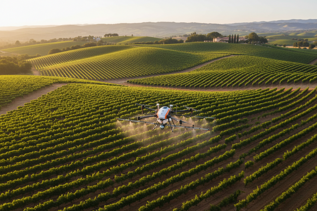 How Many Vineyard Acres Justify a Spray Drone in California?
