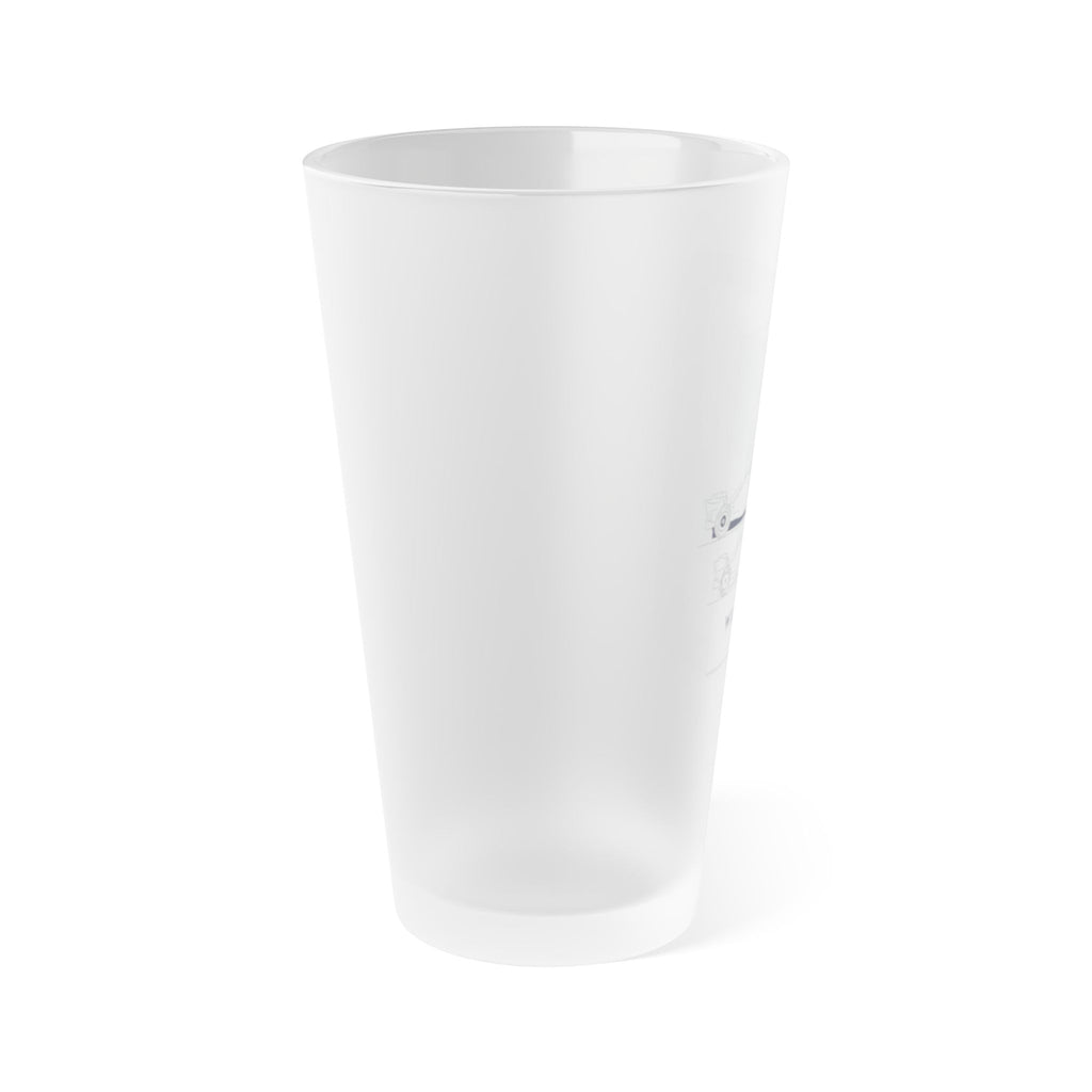 Williams F1 Frosted Pint Glass