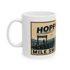 Hopkins Landing Sea Swim 2026 Ceramic Mug — Vintage Coastal Poster Design (11oz/15oz)