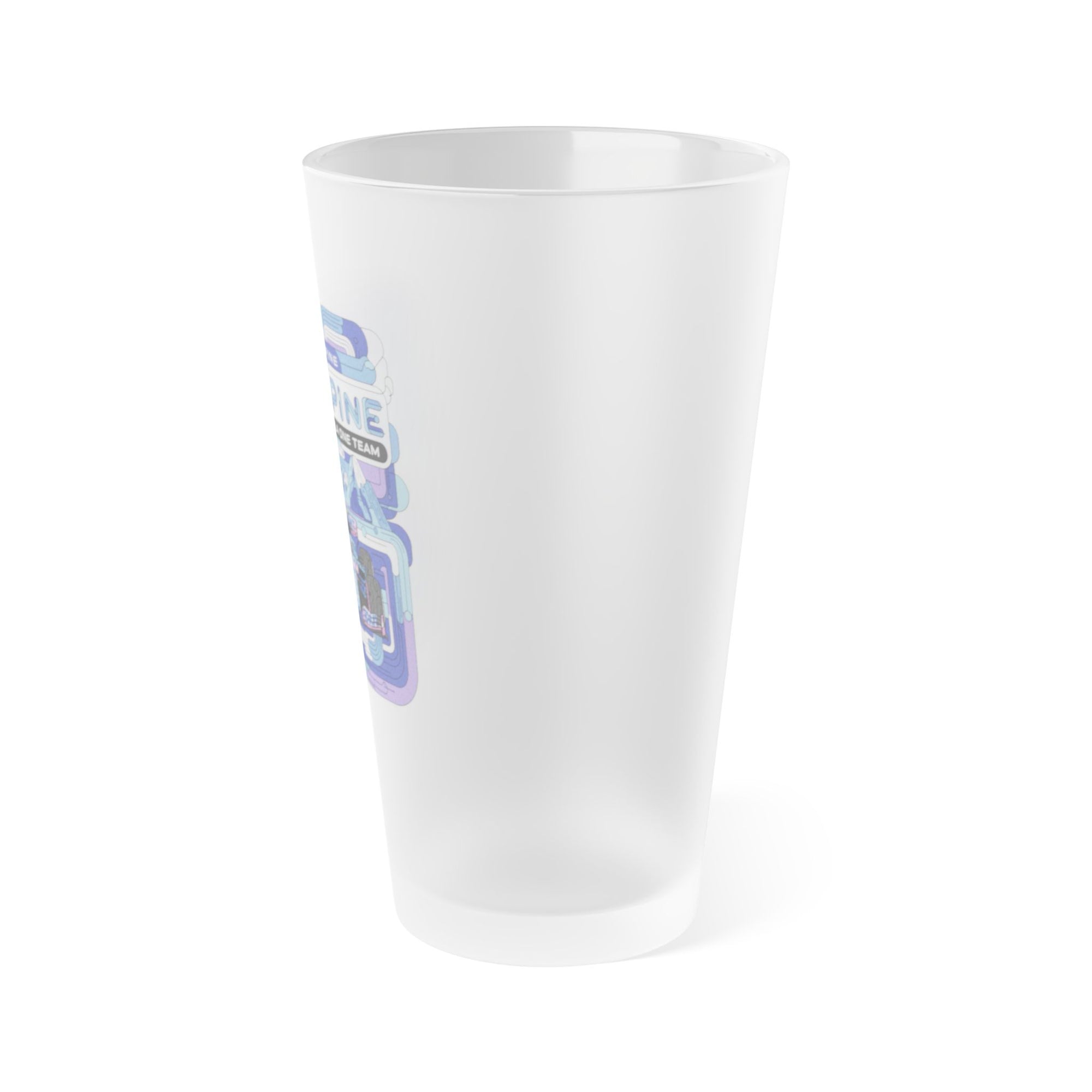 Alpine F1 Frosted Pint Glass