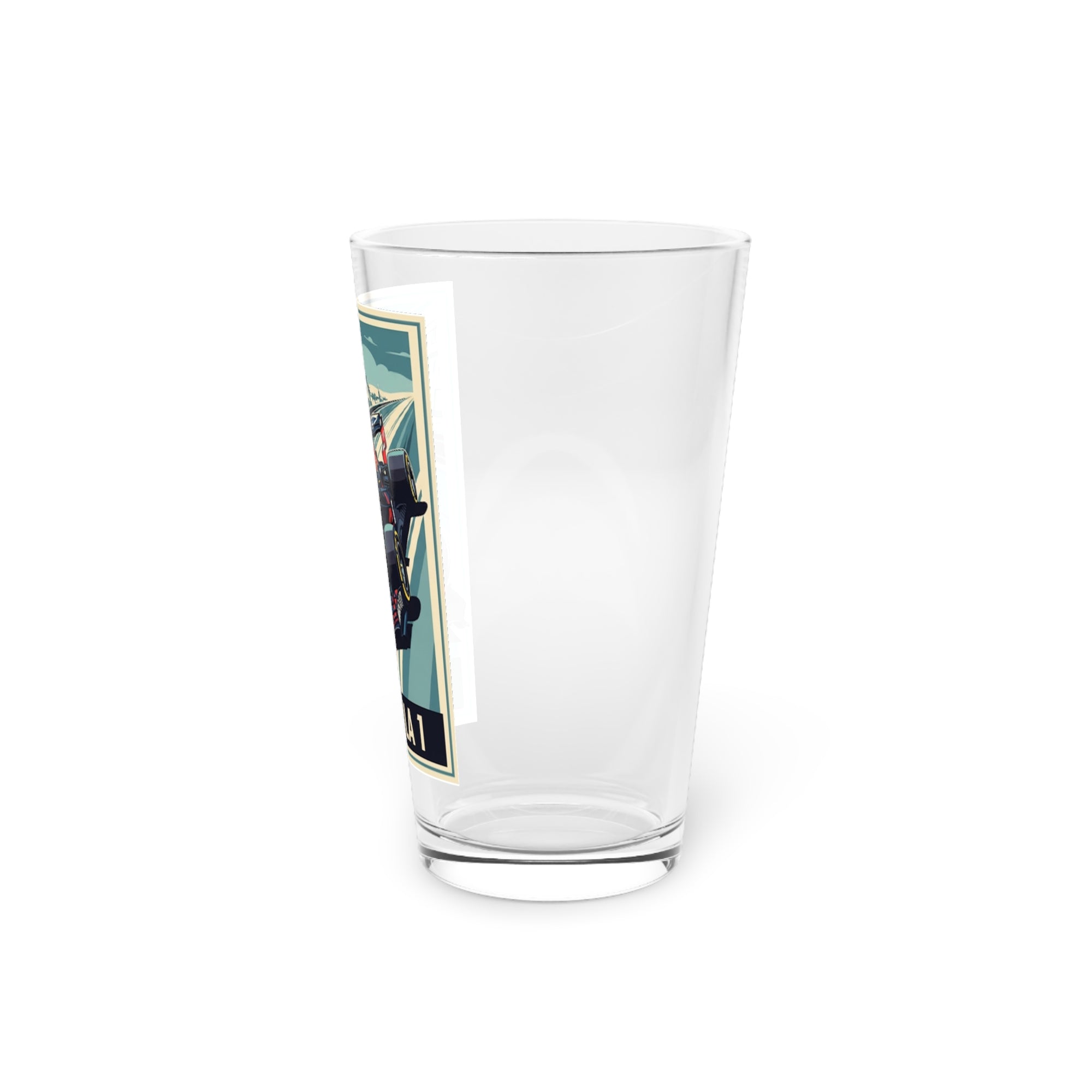 Pint Glass - Red Bull Formula One Design, 16oz