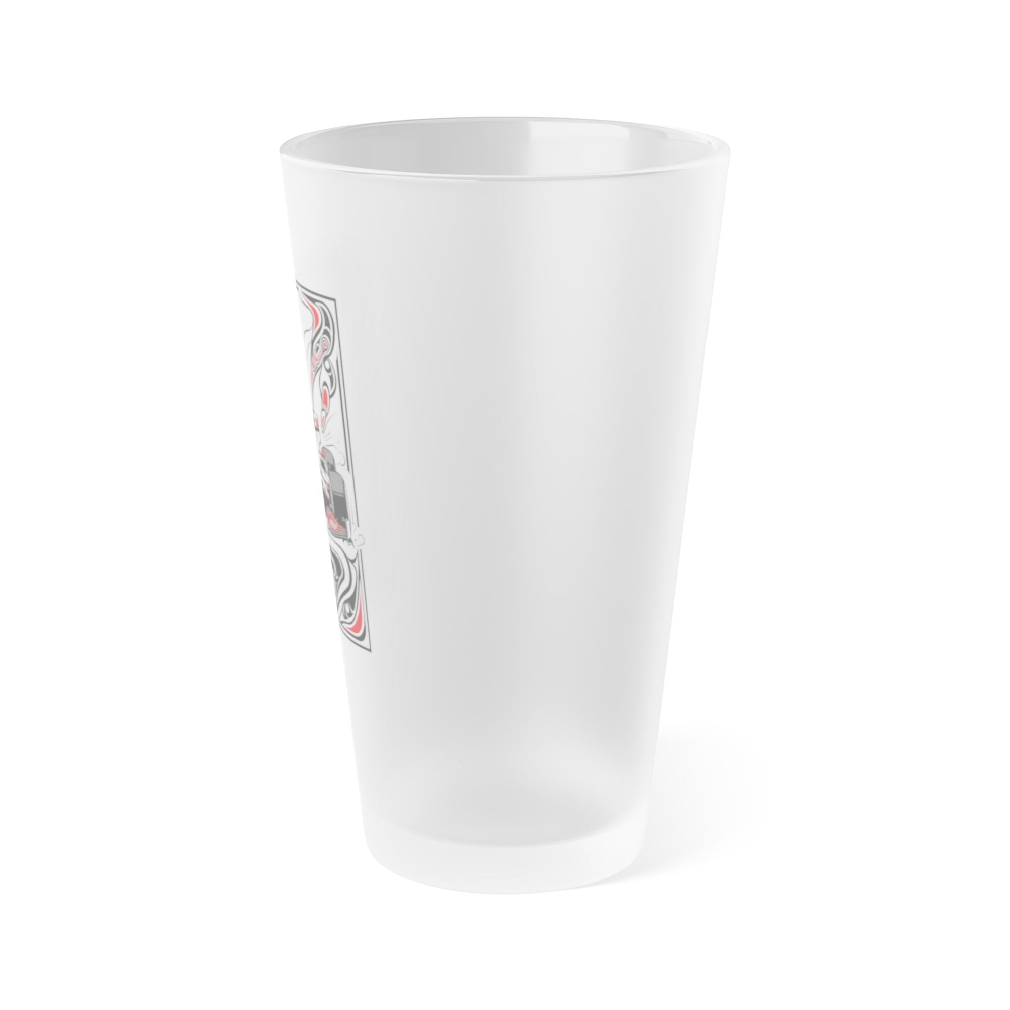 Haas F1 Frosted Pint Glass