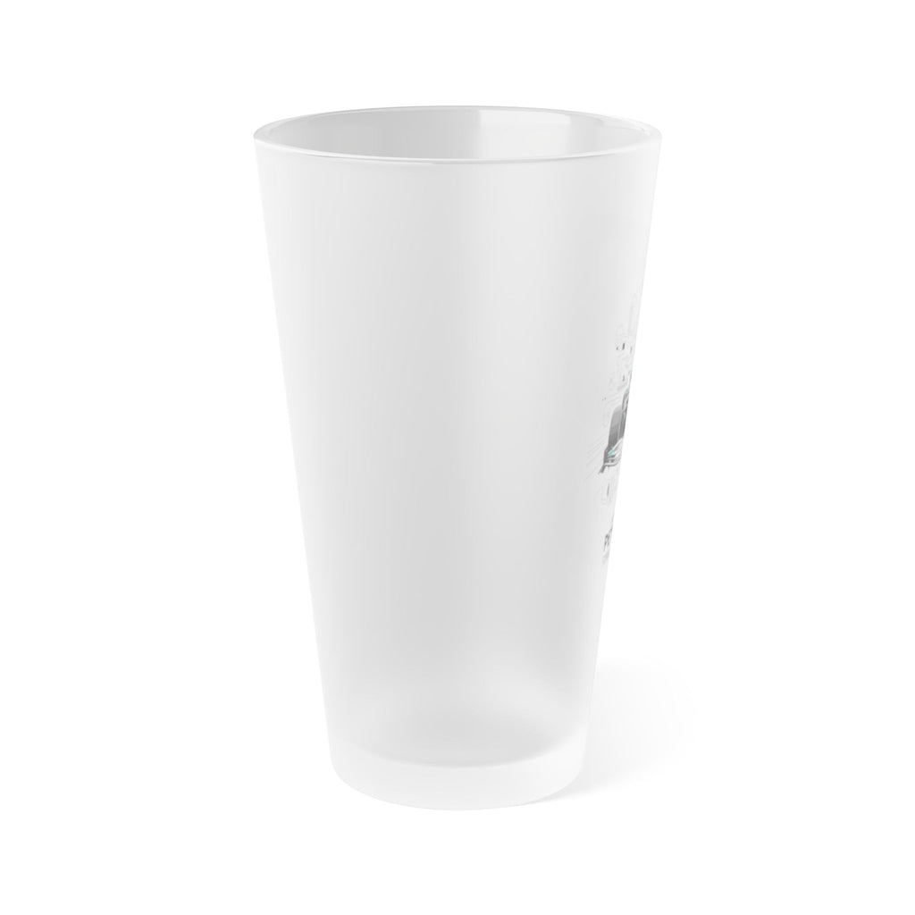 Mercedes Benz F1 Frosted Pint Glass