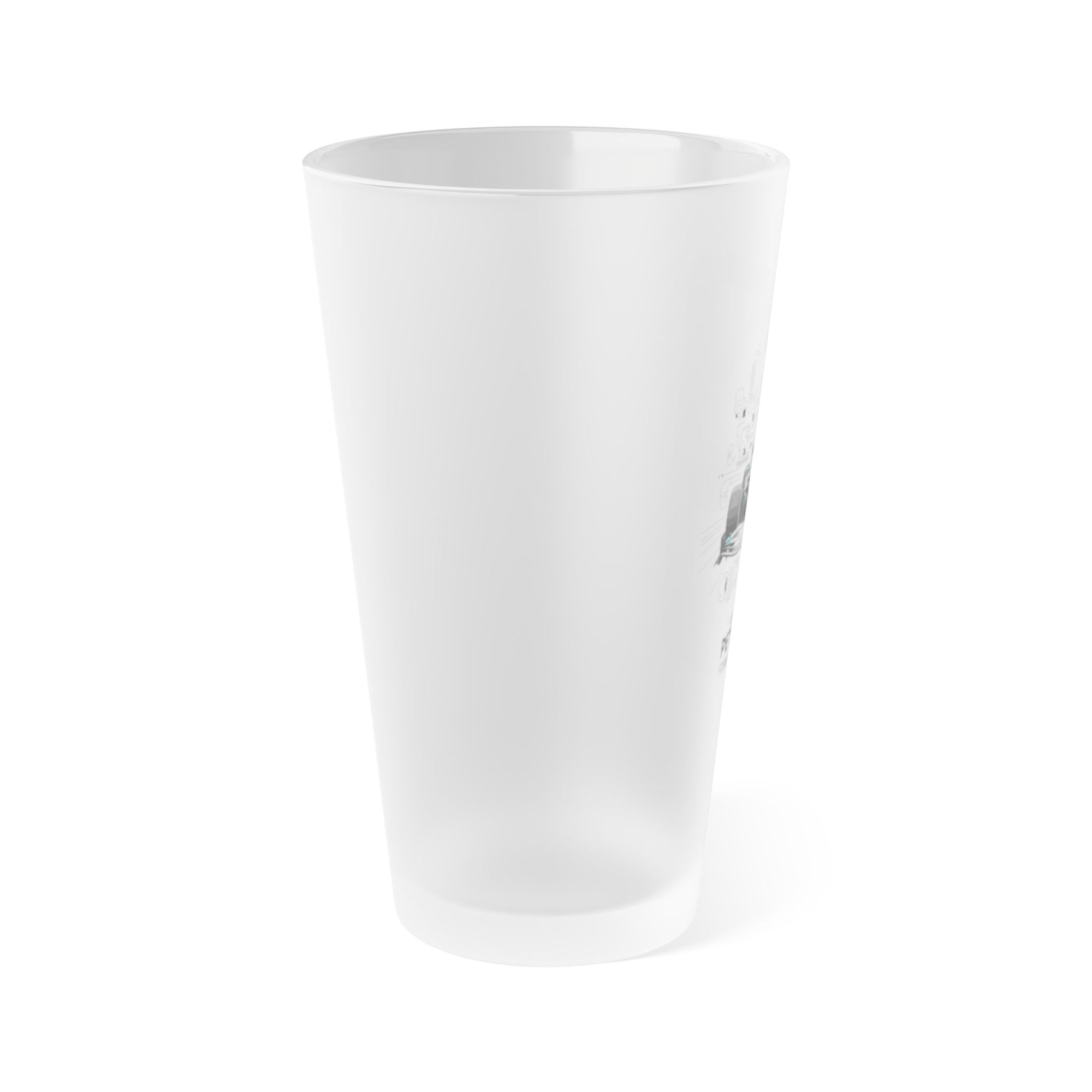 Mercedes Benz F1 Frosted Pint Glass