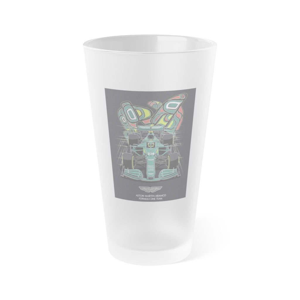 Aston Martin  F1 Frosted Pint Glass
