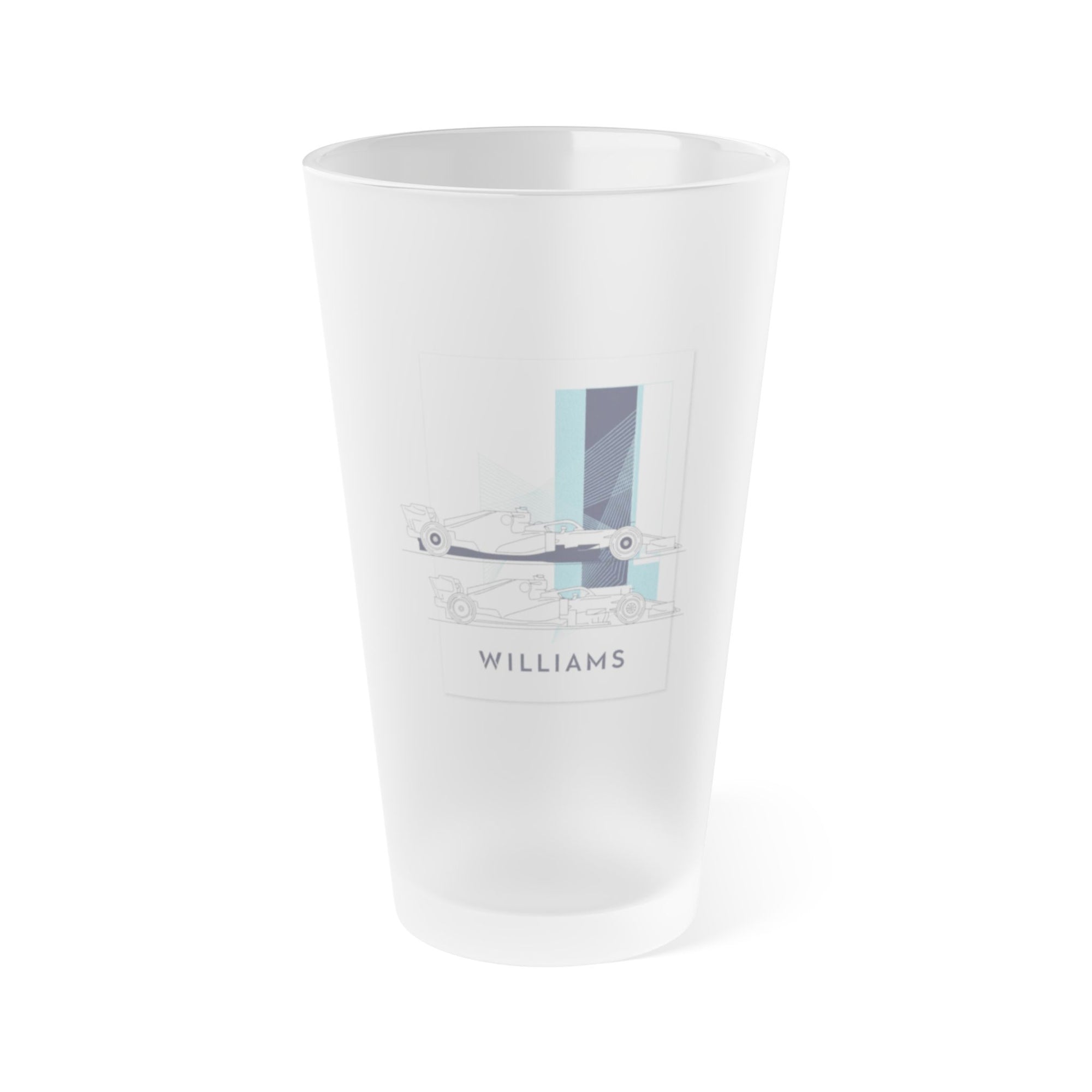 Williams F1 Frosted Pint Glass