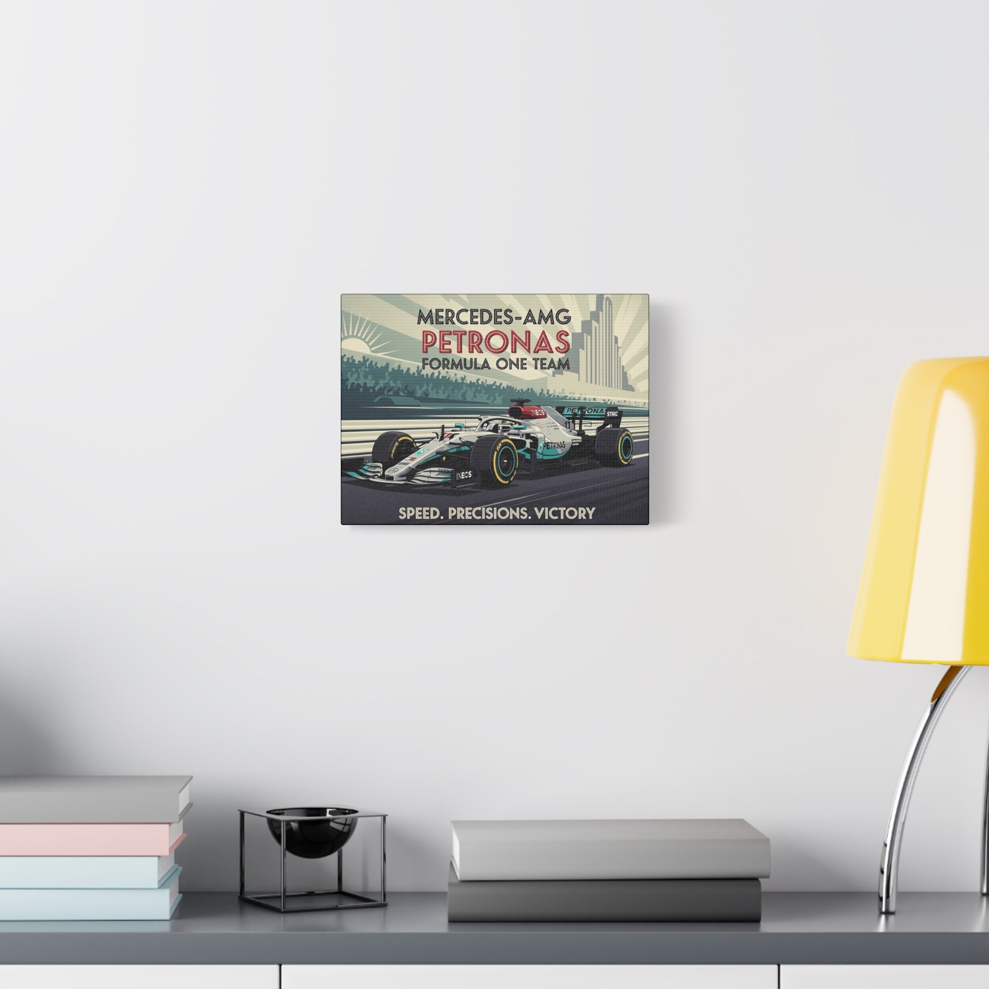 Vintage Racing Canvas Print, Formula One Wall Art, Motorsport Decor, Gift for Car Lovers, Speed and Precision Art
