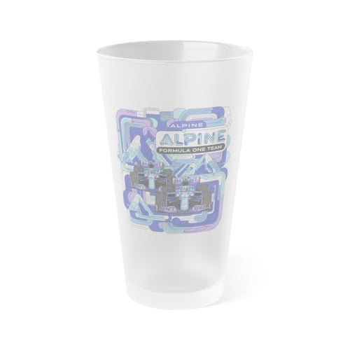 Alpine F1 Frosted Pint Glass
