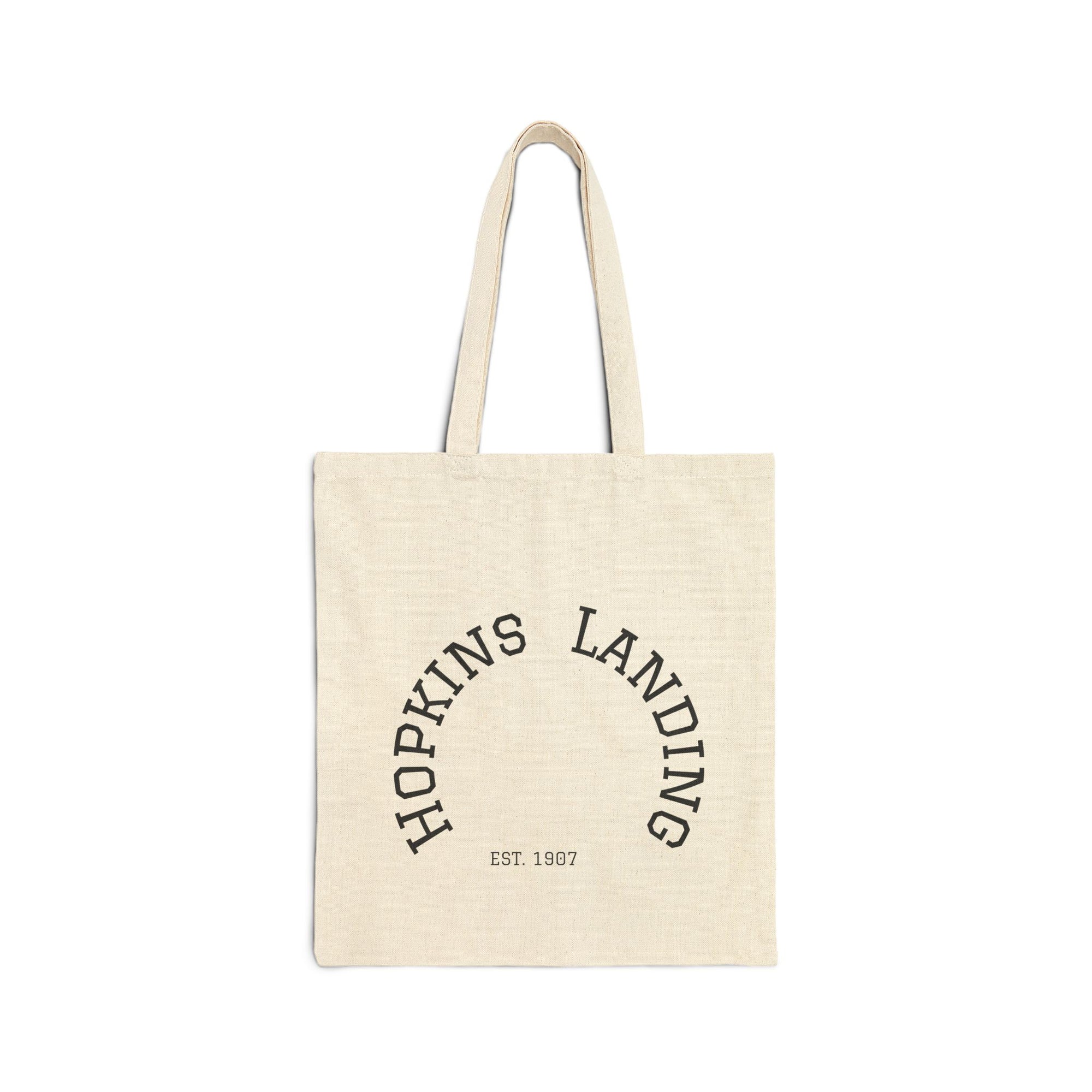 Vintage-Style Cotton Canvas Tote Bag for Swim Lovers | Eco-Friendly Shopping Bag | Beach Day, Gift for Swimmers, Hopkins Landing