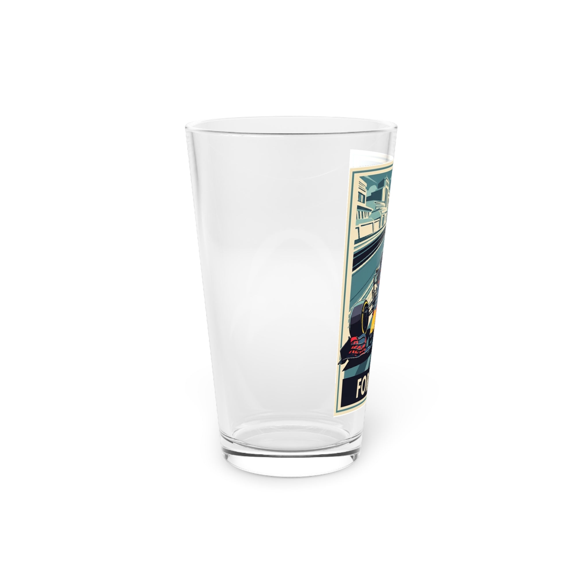 Pint Glass - Red Bull Formula One Design, 16oz