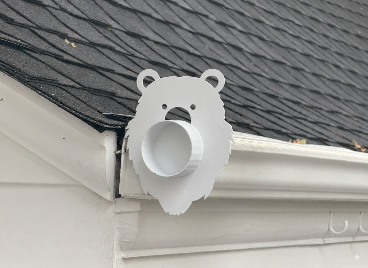 Bear Gutter End Cap