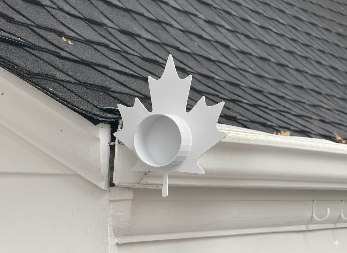 Maple Leaf Gutter End Cap